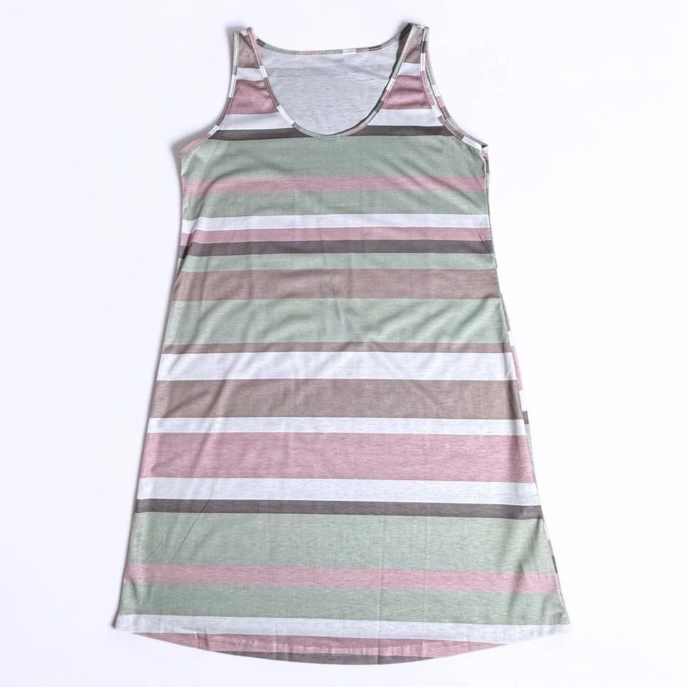 SHEIN Lot of 3 Black One Shoulder Romper Ribbed Colorful & Striped Tank Dress M - Picture 12 of 16
